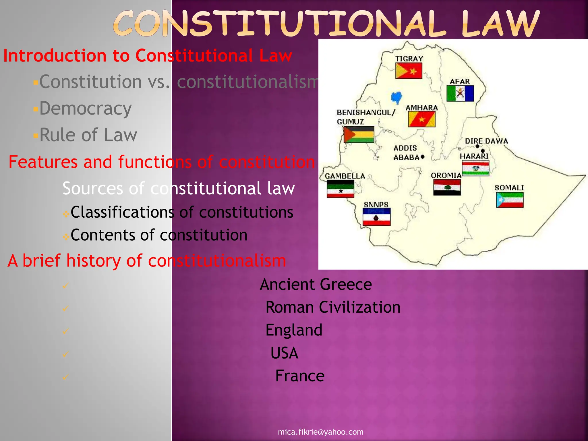 The law Constitutional Law Lecture Notes | PPTX