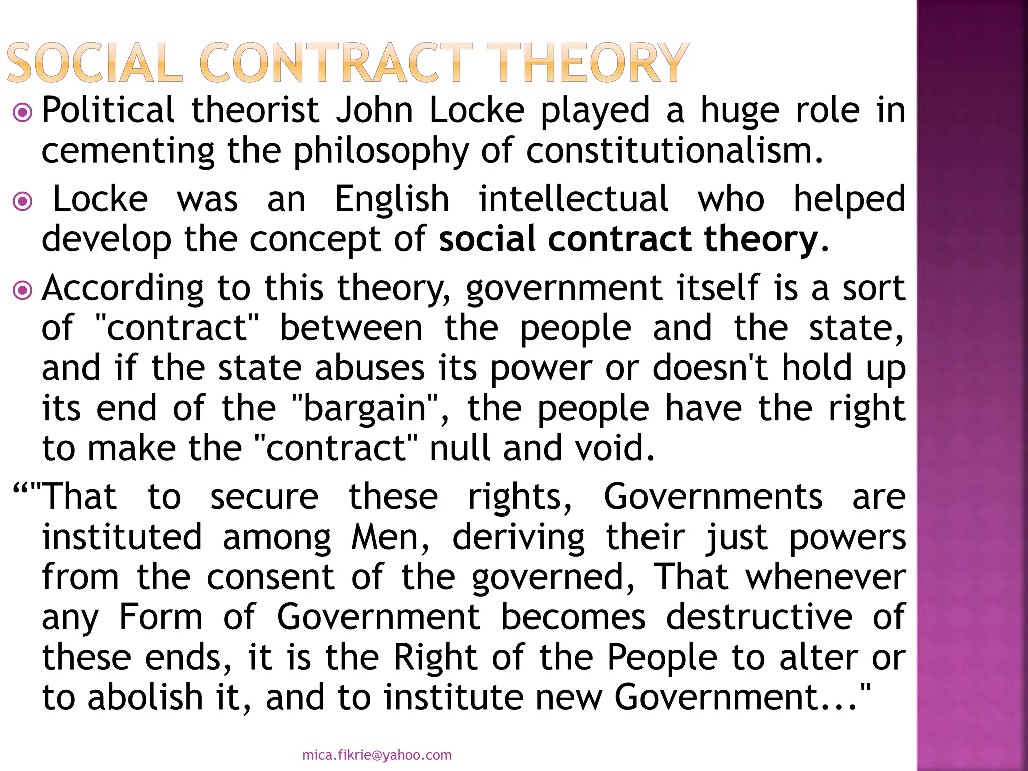 constitutional Law Lecture Notes in ppt: | PPTX