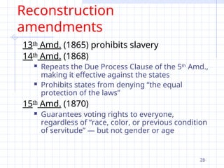 13th Amendment Process principles of constitutional law introduction | PPT