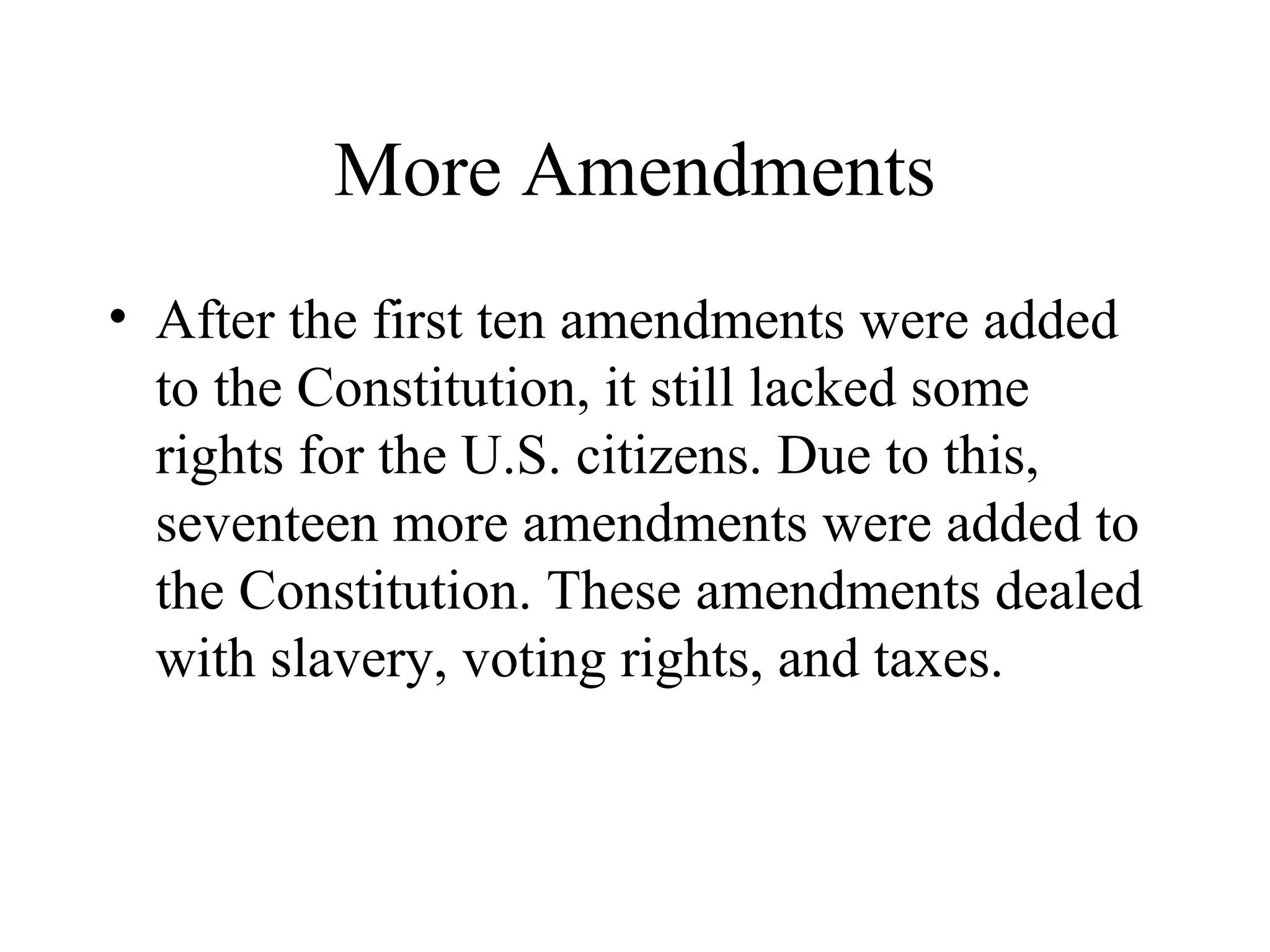 History of the Constitution PPT