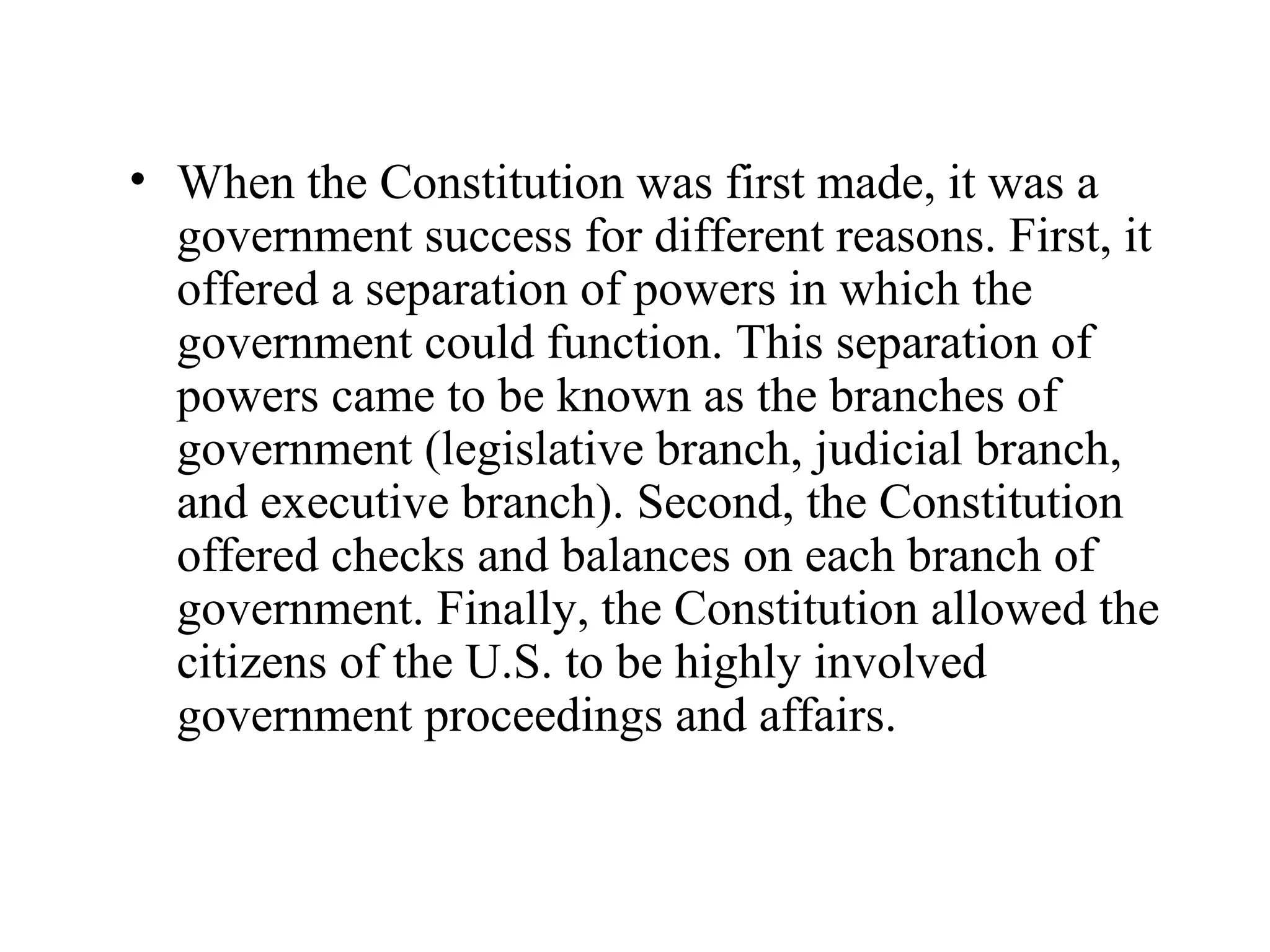 History of the Constitution PPT