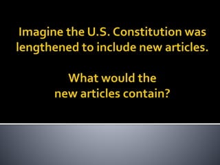 Constitutions and Constitutional Design