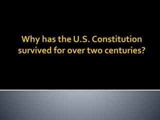 Constitutions and Constitutional Design
