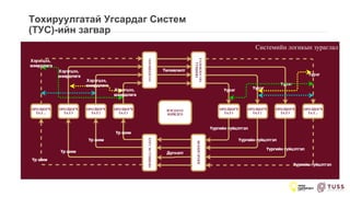 Тохируулгатай Угсардаг Систем
(ТУС)-ийн загвар
Системийн логикын зураглал
 