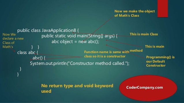 Difference between Contractor and Method in java