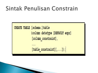 Constrain