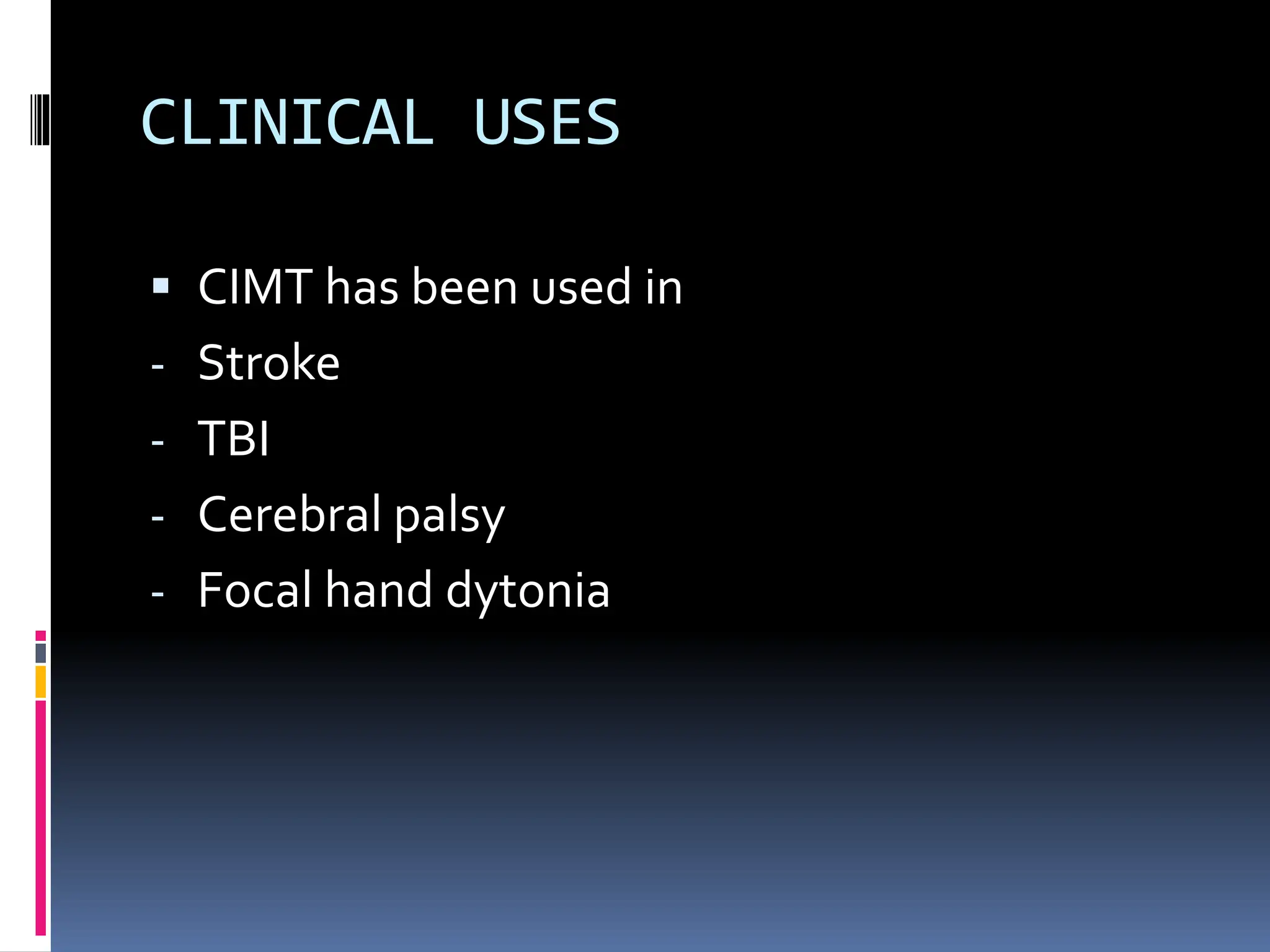 CONSTRAINT INDUCED MOVEMENT THERAPY(CIMT).pptx