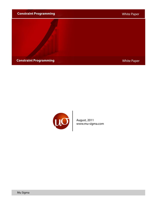 Constraint programming | PDF