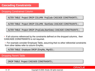 Constraints constraints of oracle data base management systems | PPT