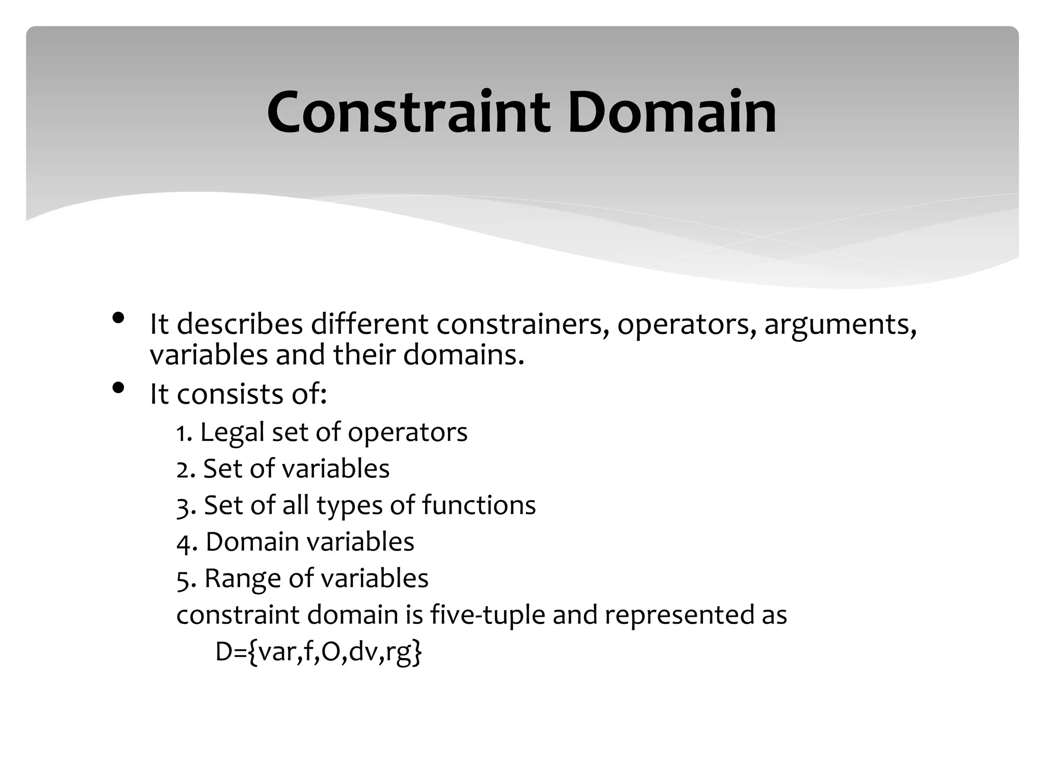 Constraint satisfaction problems csp ppt