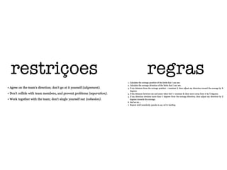 restriçoes regras
 