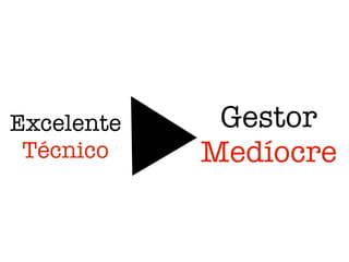 Gestor
Medíocre
Excelente
Técnico
 