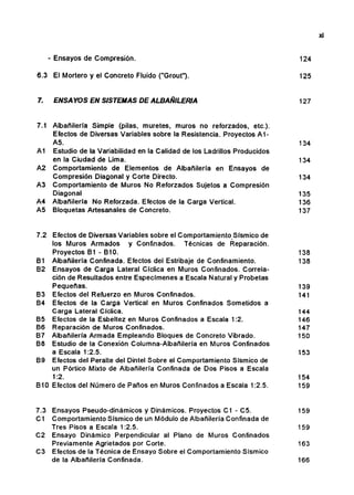 xiii




1.   Albañilería Estructural, H. Gallegos. Fondo Editorial PUCP, 1989.

2.   Albañilería Confinada, A. San Bartol...