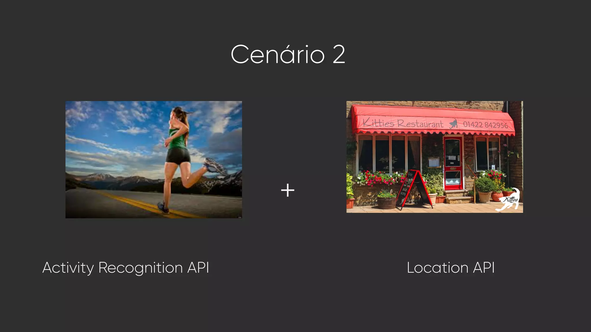 Cenário 2
+
Activity Recognition API Location API