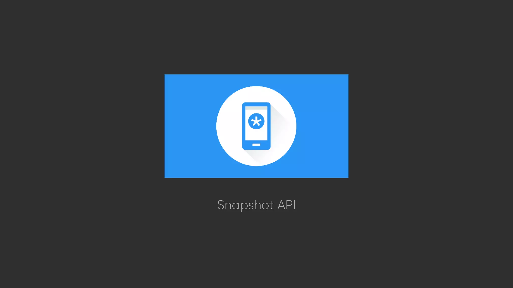 Snapshot API