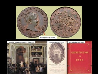 REINA CONSTITUCIONAL ISABEL II JURA LA CONSTITUCIÓ DE 1837 EXEMPLAR CONST.  1837 EXEMPLAR CONST.  1845 