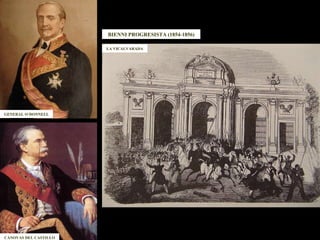 BIENNI PROGRESISTA (1854-1856) LA VICALVARADA GENERAL O´DONNELL CÁNOVAS DEL CASTILLO 