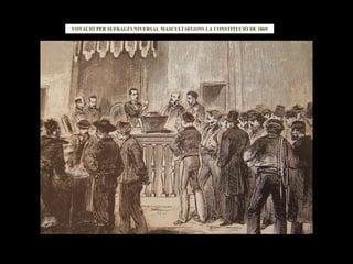 VOTACIÓ PER SUFRAGI UNIVERSAL MASCULÍ SEGONS LA CONSTITUCIÓ DE 1869 