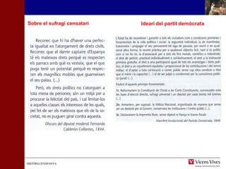 Sobre el sufragi censatari 
HHIISSTTÒÒRRIIAA DD’’EESSPPAANNYYAA 
 