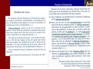 Desitjos de canvi 
HHIISSTTÒÒRRIIAA DD’’EESSPPAANNYYAA 
Pacte d’Ostende 
 