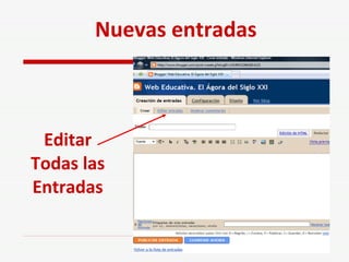 Nuevas entradas Editar Todas las Entradas 