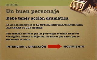 Construcción del personaje