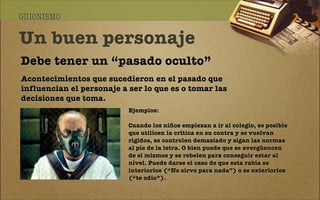 Construcción del personaje