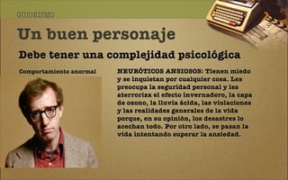 Construcción del personaje