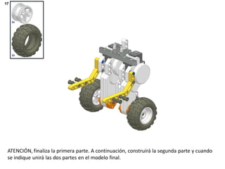 ATENCIÓN, finaliza la primera parte. A continuación, construirá la segunda parte y cuando
se indique unirá las dos partes en el modelo final.
 