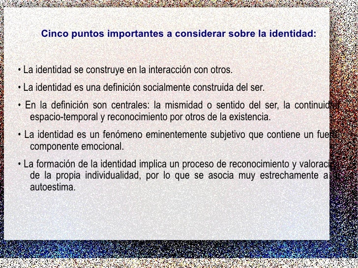 Construcción de identidad