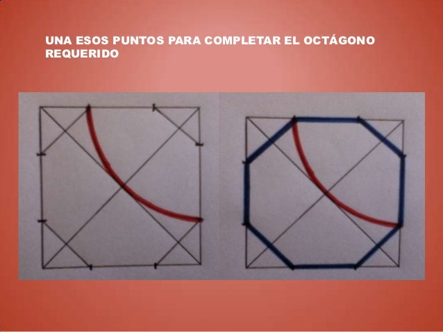 Construcción de un octagono regular