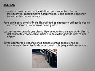 Juntas de Construcción