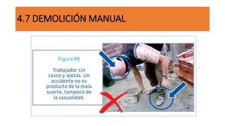 4.7 DEMOLICIÓN MANUAL
 