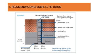 2.-RECOMENDACIONES SOBRE EL REFUERZO
 
