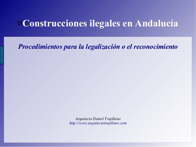 Edificaciones ilegales en Andalucía