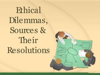 Ethical
Dilemmas,
Sources &
Their
Resolutions
 