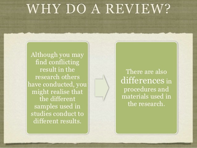 How to write literature review image