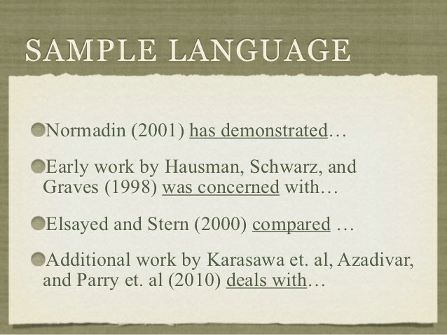 Example of review of related literature picture