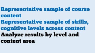Constructing Test Questions and the Table of Specifications (TOS) | PDF