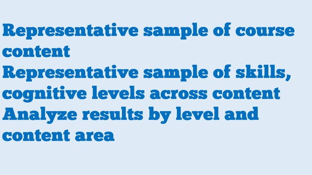 Constructing Test Questions and the Table of Specifications (TOS) | PDF
