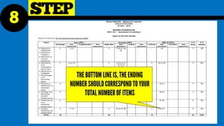 Constructing Test Questions and the Table of Specifications (TOS) | PDF