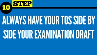 Constructing Test Questions and the Table of Specifications (TOS) | PDF