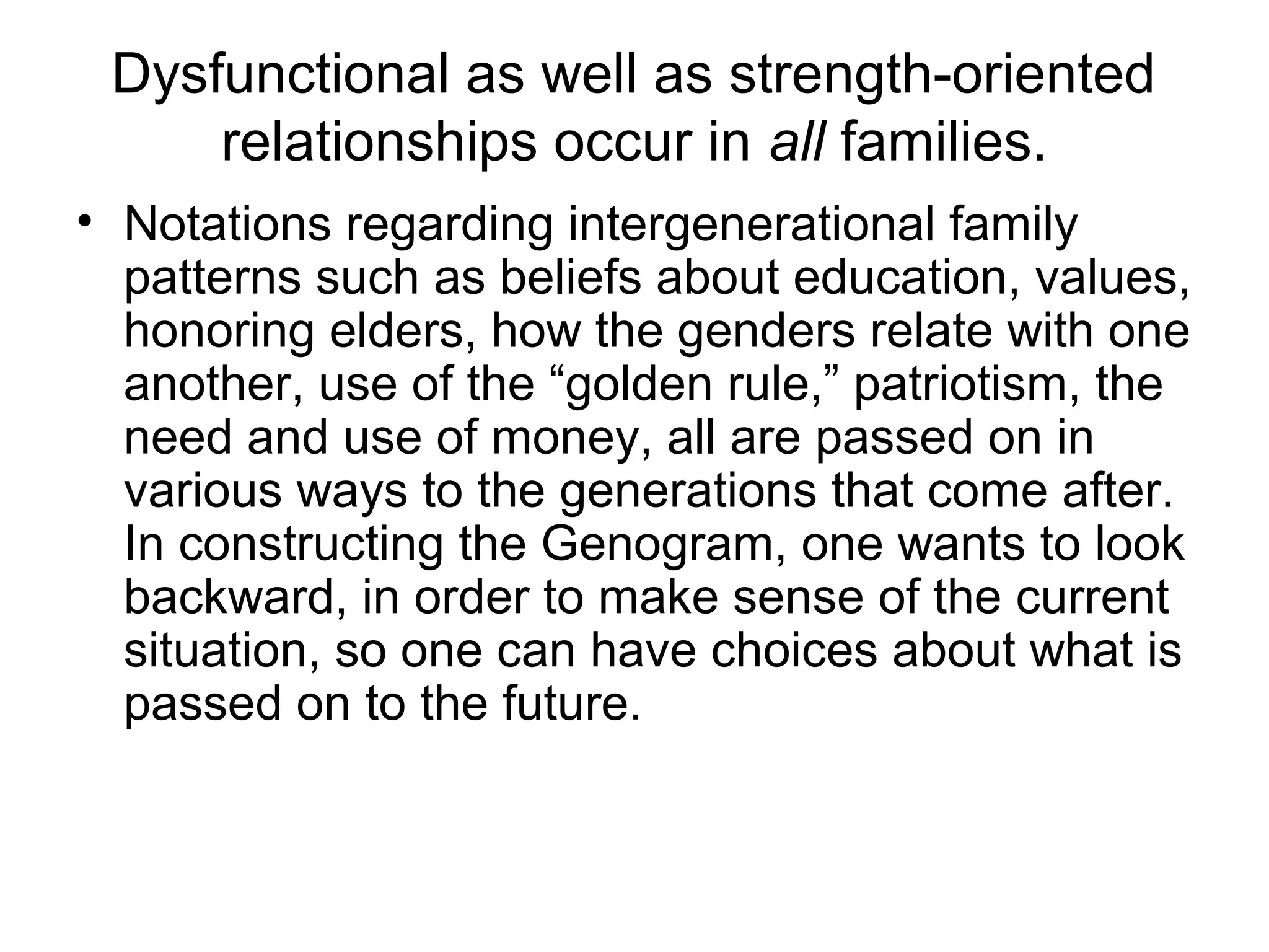 Constructing the genogram | PPT