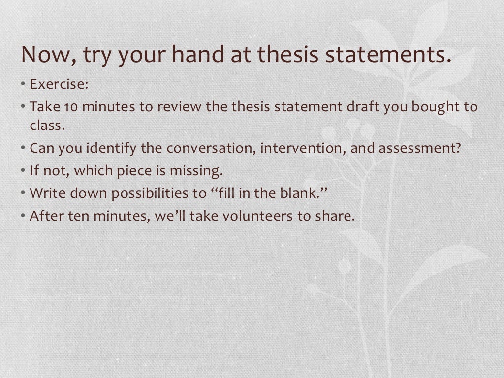 What is a thesis image