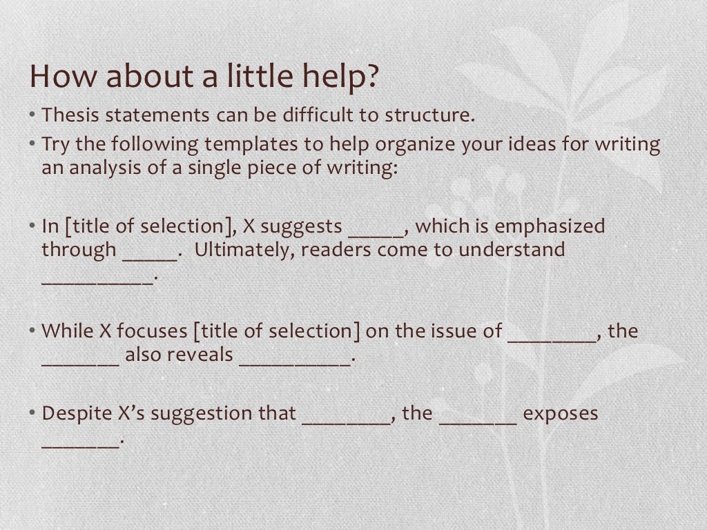 Constructing thesis statements picture