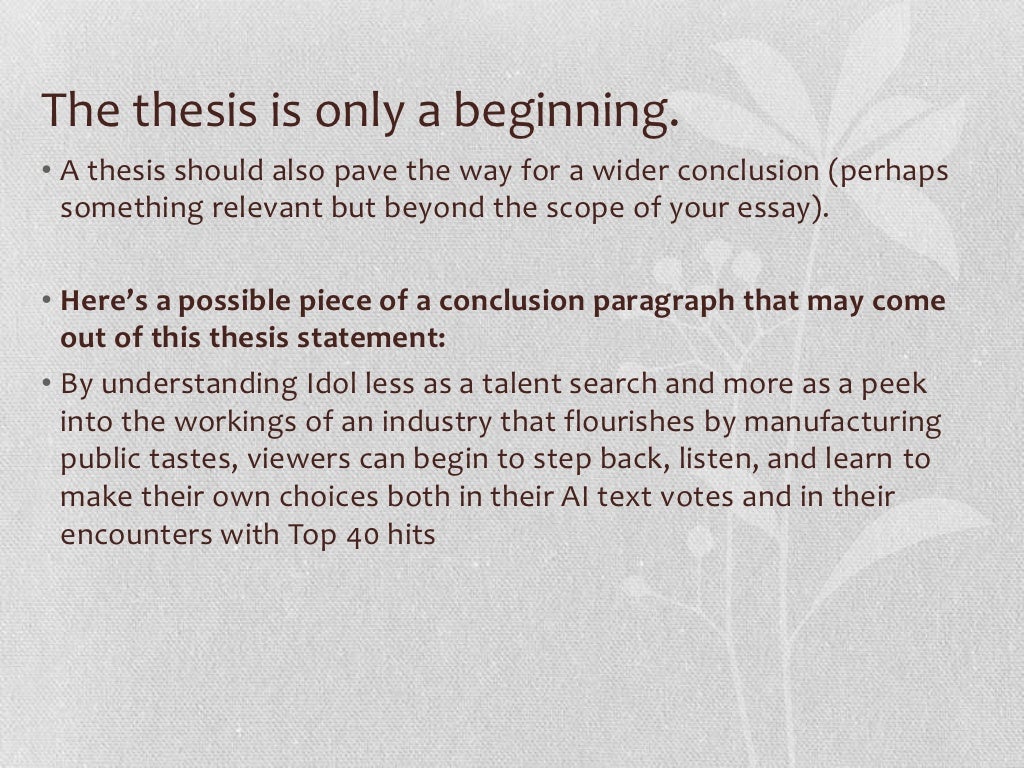 Thesis statement example picture