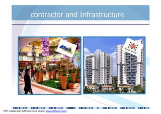 contractor and Infrastructure




PDF created with pdfFactory trial version www.pdffactory.com
 