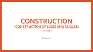 Mathematics
Primary 5
 