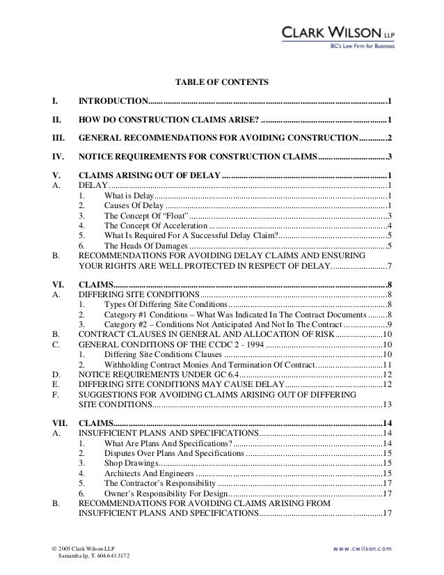 Construction Claims