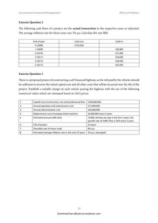 Construction Financial Management
46
Compound Interest, Net Present Value (NPV),
Equivalent Annual Cost and Loan Redemption
b)	 Equivalent Annual Cost Method
  UDQH0RGHO$ UDQH0RGHO%
L 